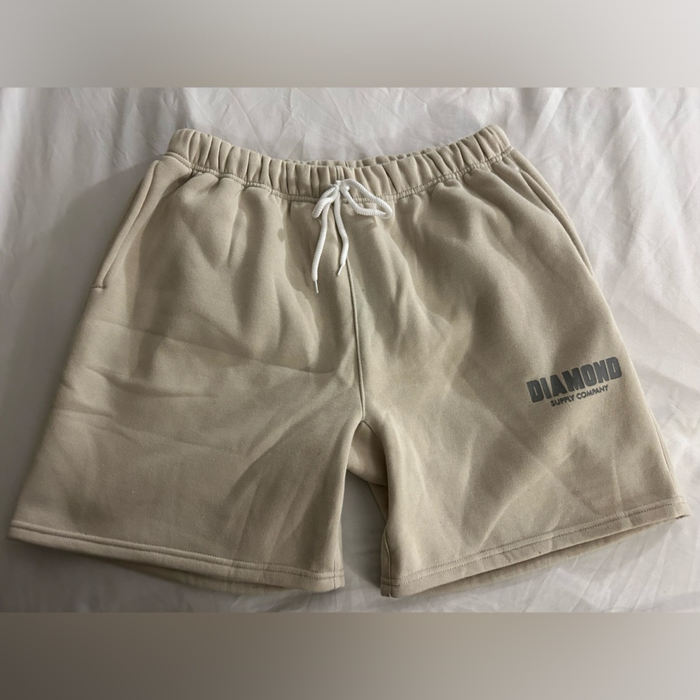 Diamond Supply Co. Cream Sweat Shorts (Medium)